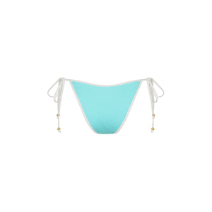 Bind Dipped Cheeky Tie Bikini Bottom - Calypso Blue