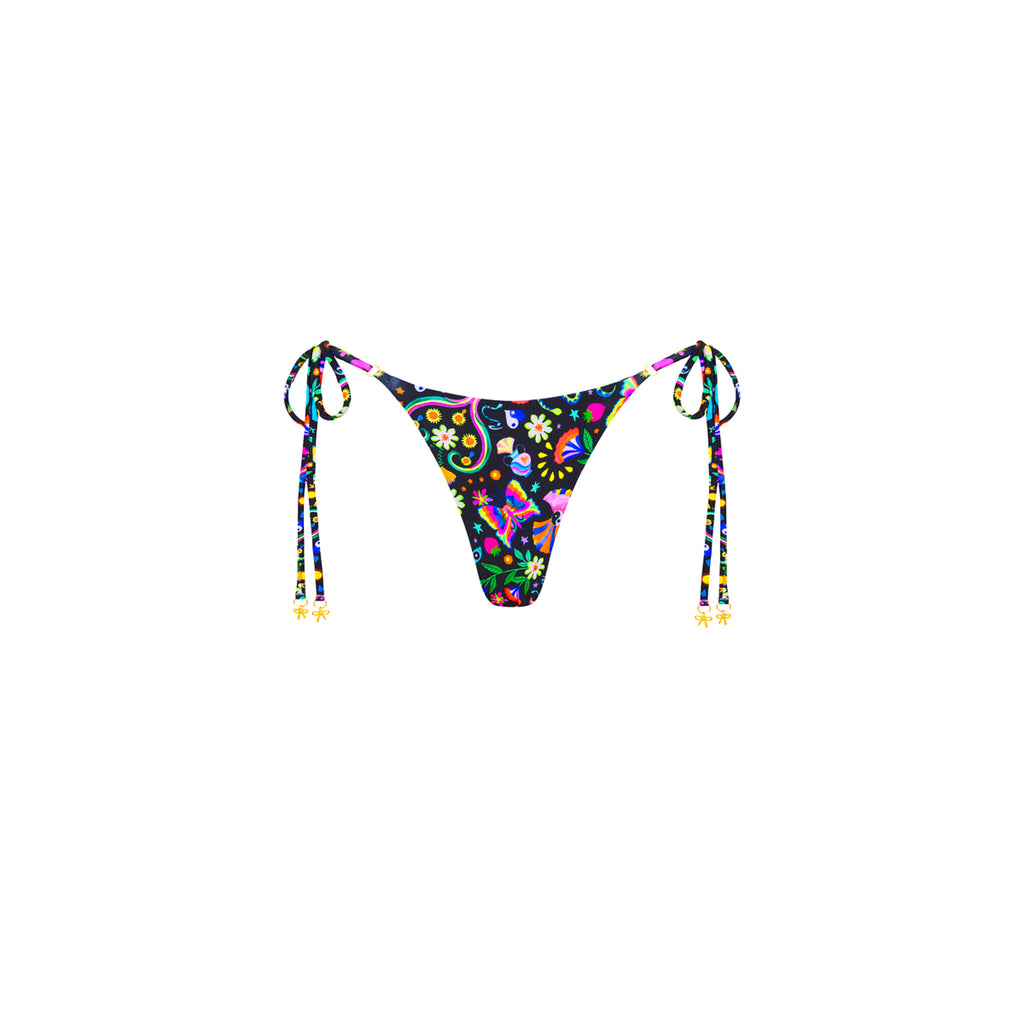 Thong Tie Side Bikini Bottom - Midnight Drive