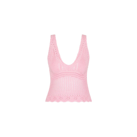 Crochet Knit Cami - Strawberry Glaze –Kulani Kinis