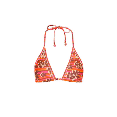 Double Bind Triangle Bikini Top - Sunkissed Stripe