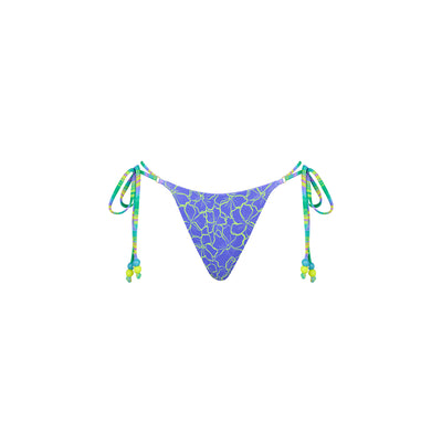 Thong Tie Side Bikini Bottom - Sugar Wave