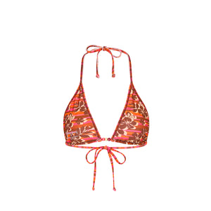 Double Bind Triangle Bikini Top - Sunkissed Stripe