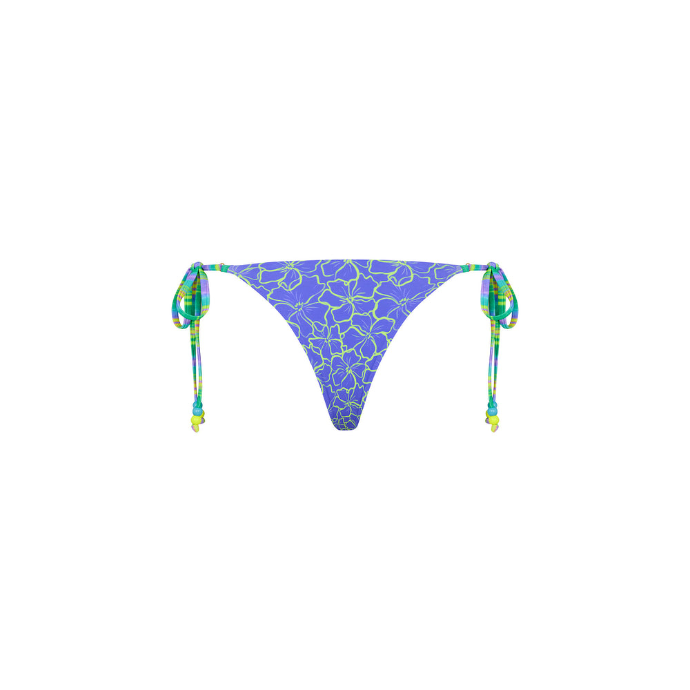 Thong Tie Side Bikini Bottom - Sugar Wave