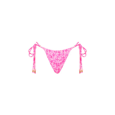 Thong Tie Side Bikini Bottom - Berry Burst