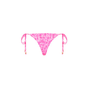 Thong Tie Side Bikini Bottom - Berry Burst