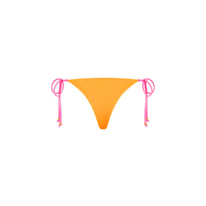 Thong Tie Side Bikini Bottom - Peach Pop