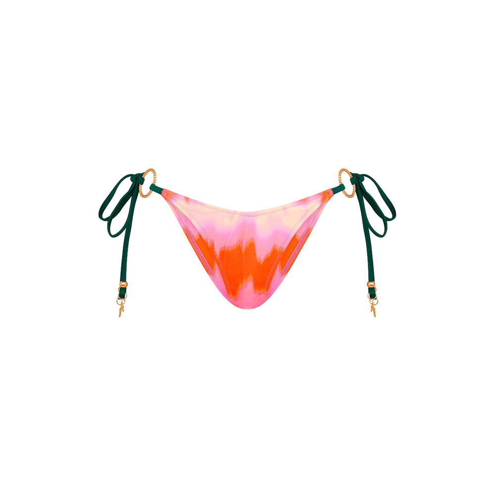 Ring Cheeky Tie Bikini Bottom - Strawberry Vanilla