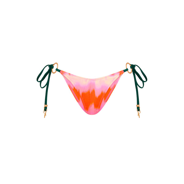 Ring Cheeky Tie Bikini Bottom - Strawberry Vanilla