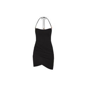 Ruched Side Mini Dress - Twilight Black