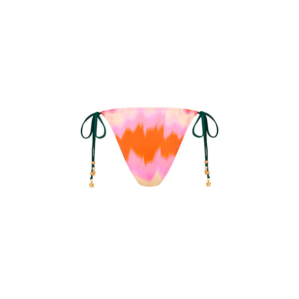 Ring Cheeky Tie Bikini Bottom - Strawberry Vanilla
