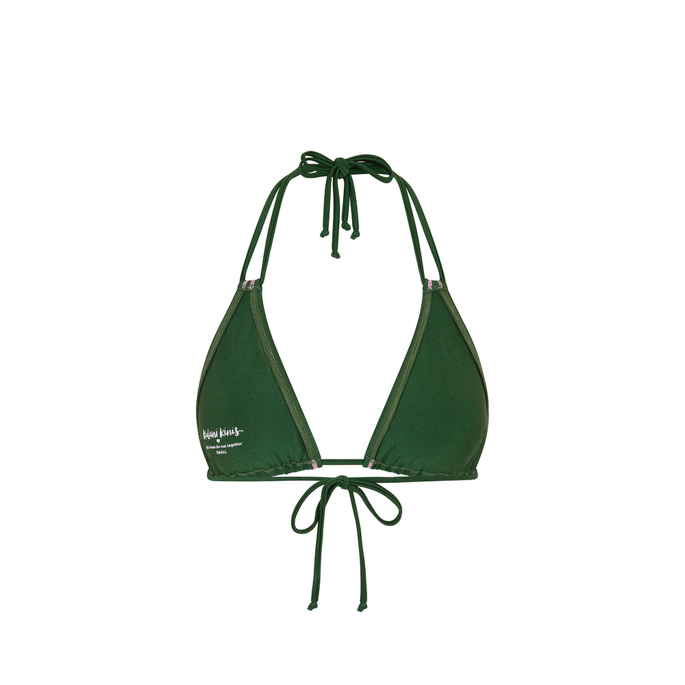 Stitch Halter Bikini Top - Jaded Juniper