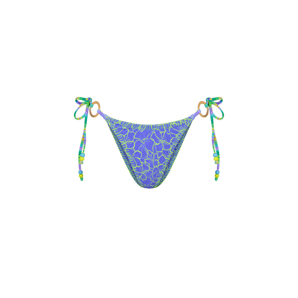 Lace Stitch Ring Tie Bikini Bottom - Sugar Wave