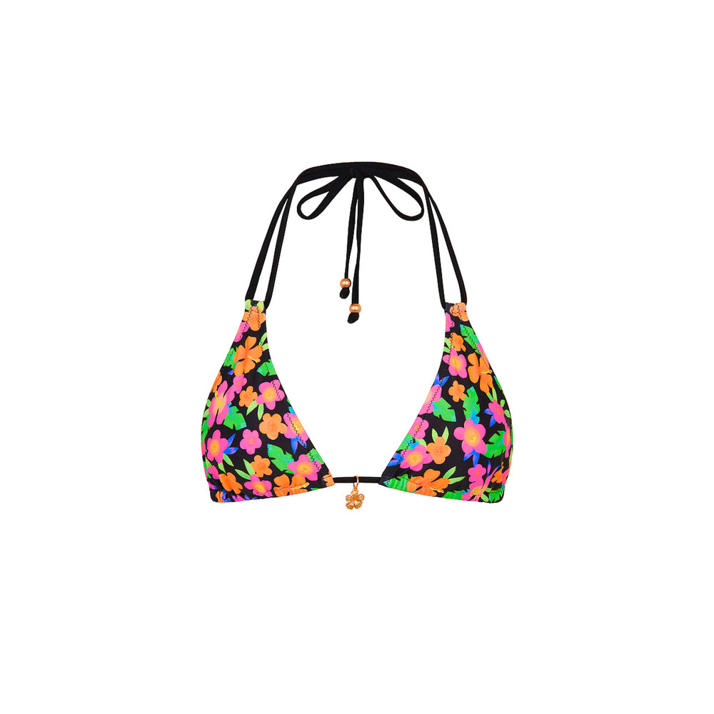 Simple Strap Halter Bikini Top - Midnight Glow
