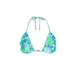 Lettuce Edge Bralette Bikini Top - Monaco Whispers