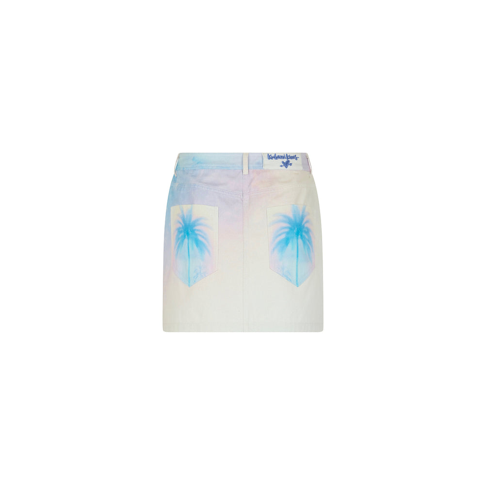 Printed Mini Skirt - Salt Breeze