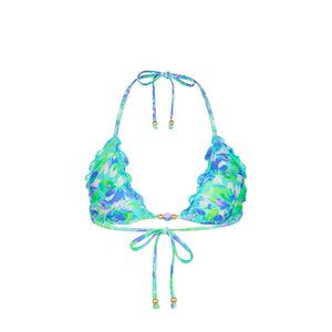 Lettuce Edge Bralette Bikini Top - Monaco Whispers