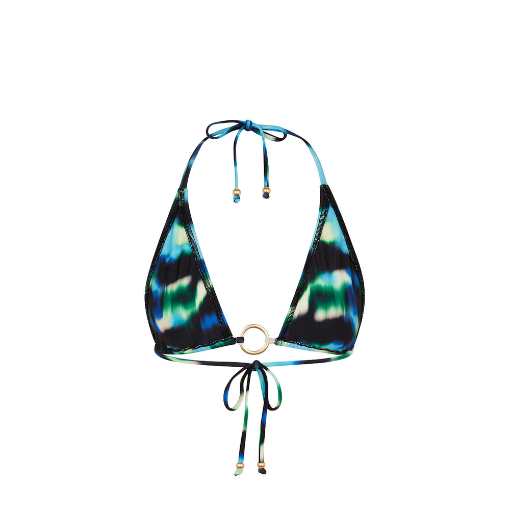 Ring Halter Bikini Top - Ocean Mischief