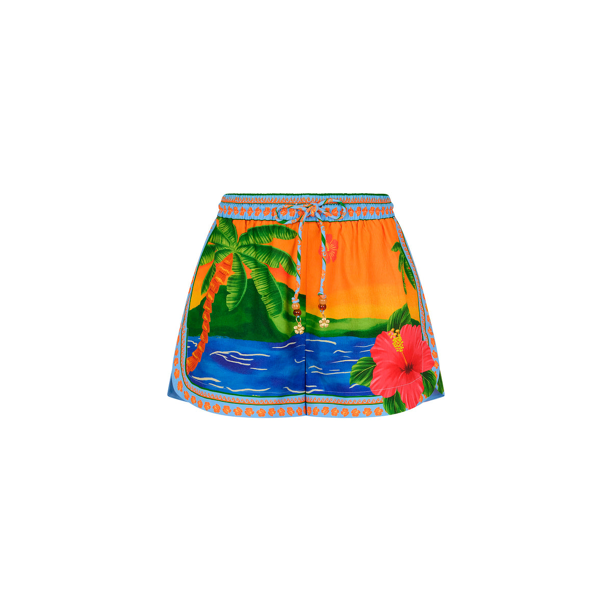 Lightweight Summer Shorts - Coral Cabana –Kulani Kinis