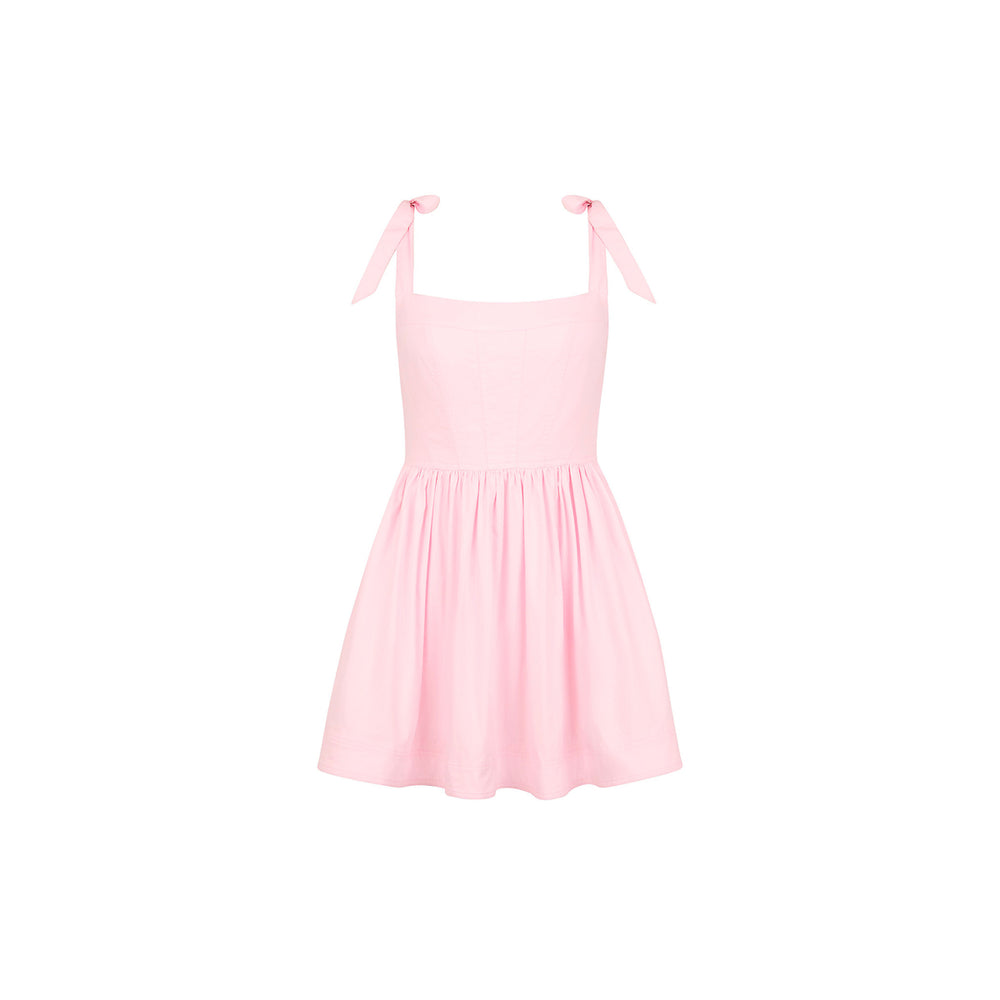 Ruffle Corset Mini Dress - Le Rose - Extra Small - Red/Orange/Pink Ruffle Corset Mini Dress - Le Rose - Extra Small - Red/Orange/Pink