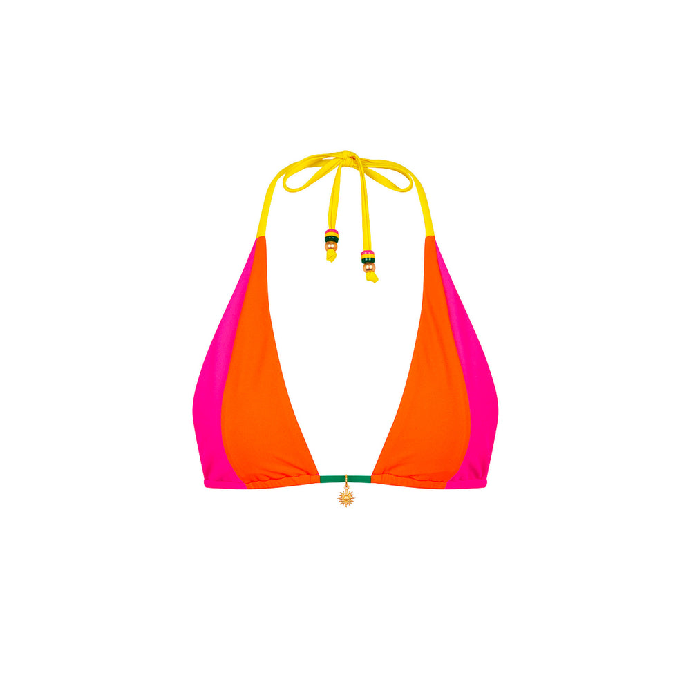 Splice Triangle Bikini Top - Passionfruit Punch