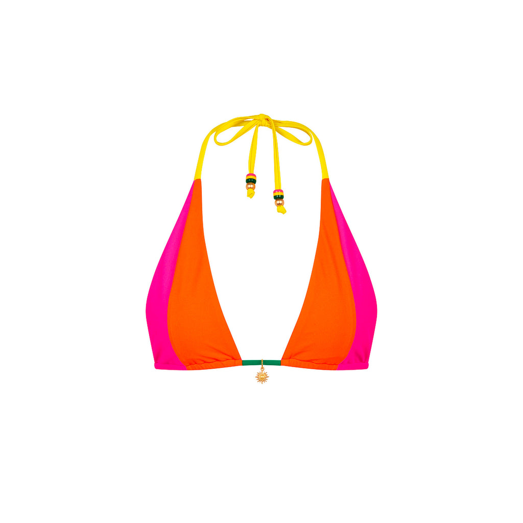 Splice Triangle Bikini Top - Passionfruit Punch