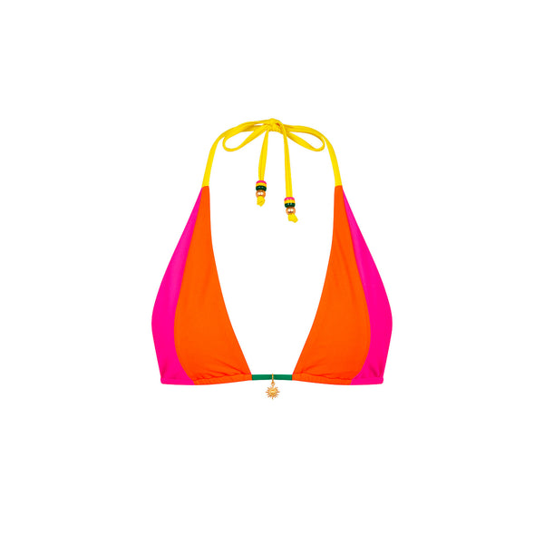 Splice Triangle Bikini Top - Passionfruit Punch