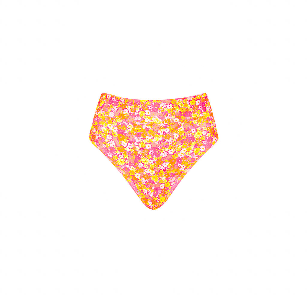 High Hip Cheeky Bikini Bottom - Mimosa Meadows