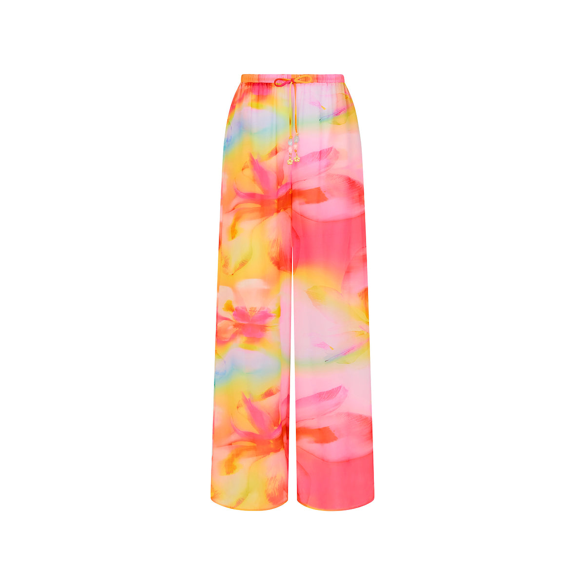 Sheer Drawstring Pant - Frangipani Swirl –Kulani Kinis
