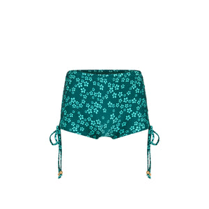 Ruched Tie Cheeky Swim Short - Moonkiss