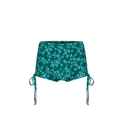 Ruched Tie Cheeky Swim Short - Moonkiss
