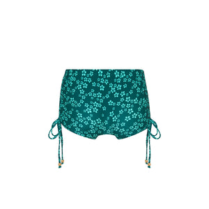Ruched Tie Cheeky Swim Short - Moonkiss