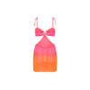 Ring Cut Out Mini Dress - Tropical Heatwave