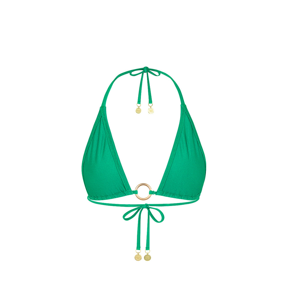 Ring Halter Bikini Top - Island Lush