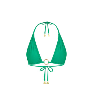 Ring Halter Bikini Top - Island Lush