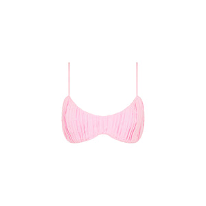 Ruched Bralette Top - Pocket Pink