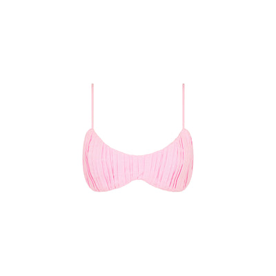 Ruched Bralette Top - Pocket Pink