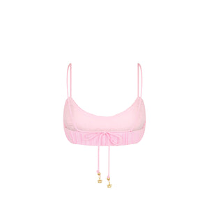 Ruched Bralette Top - Pocket Pink