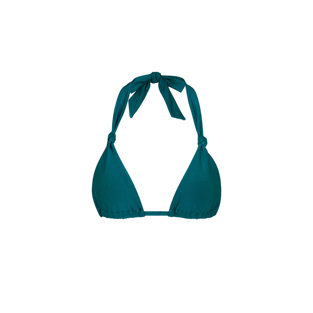 Soft Knot Halter Bikini Top - Laguna Haze