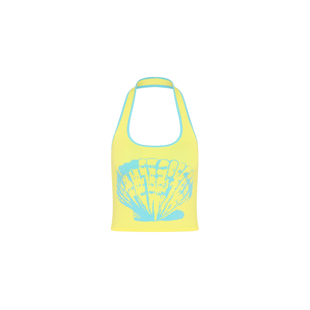 Knit Halter Tank Top - Sunshell
