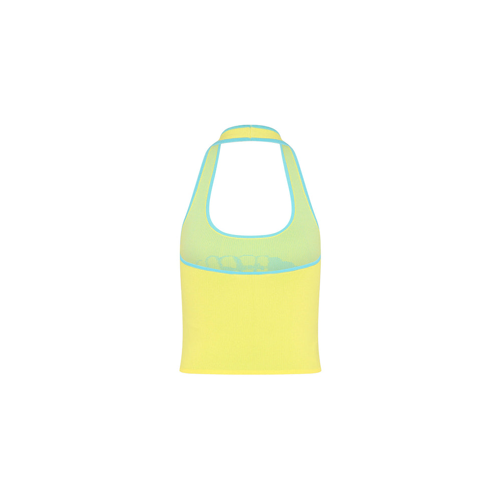 Knit Halter Tank Top - Sunshell
