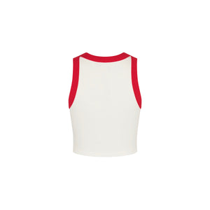 Printed Crop Bind Tank - Sugar Spritz