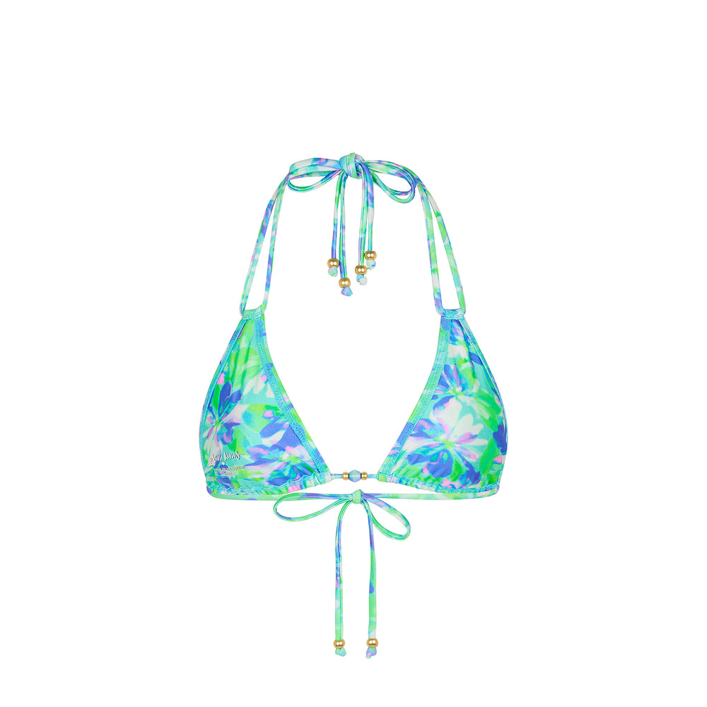 Halter Bralette Bikini Top - Monaco Whispers