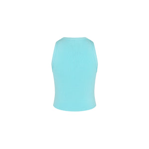 Embossed Knit Tank - Pretty Blue