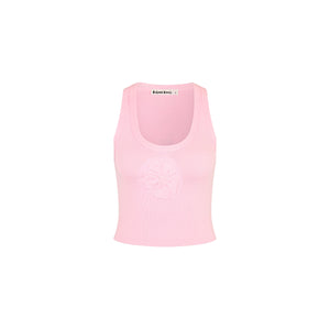 Embossed Knit Tank - Pocket Pink