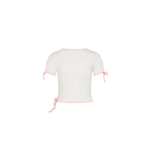 Baby Cut Out Tee - Pocket Pink