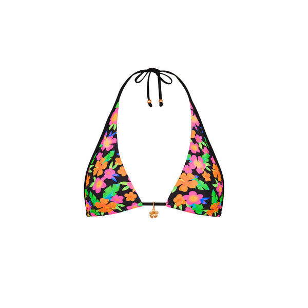 Bind Tie Halter Bikini Top - Midnight Glow