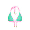 Decorative Panel Halter Bikini Top - Mint Macaron