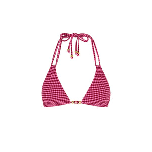Halter Bralette Bikini Top - Cherry Kiss