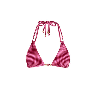 Halter Bralette Bikini Top - Cherry Kiss