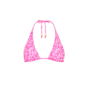 Classic Tie Halter Bikini Top - Berry Burst